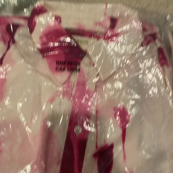 The Bettina Tiered Shirt Dress by Maeve Watercolor Pink - Medium - Picture 5 of 6